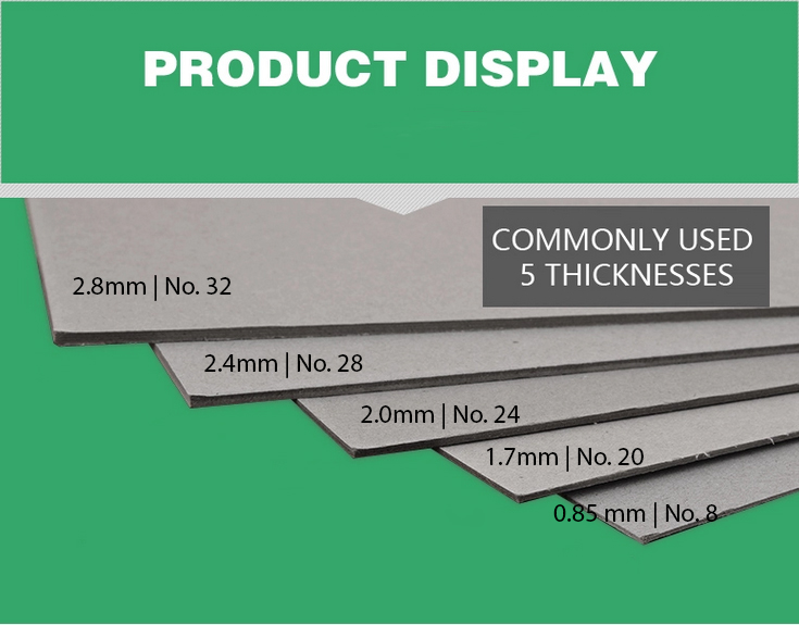 thickness of greyboards